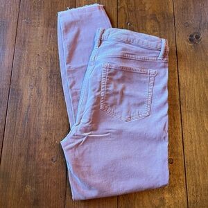 Ann Taylor Loft Modern Corduroy Pants Sz 31/12 Blush